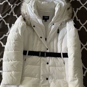London Fog white down coat